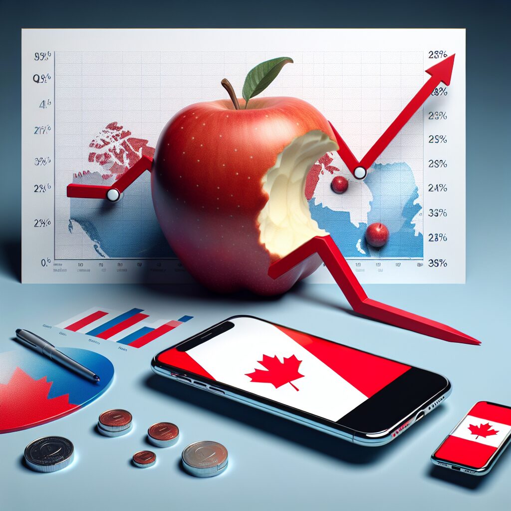 Featured image for Apple’s Q2 Revenue Decline: Impact on iPhone Sales in Canada – Phones Canada Update