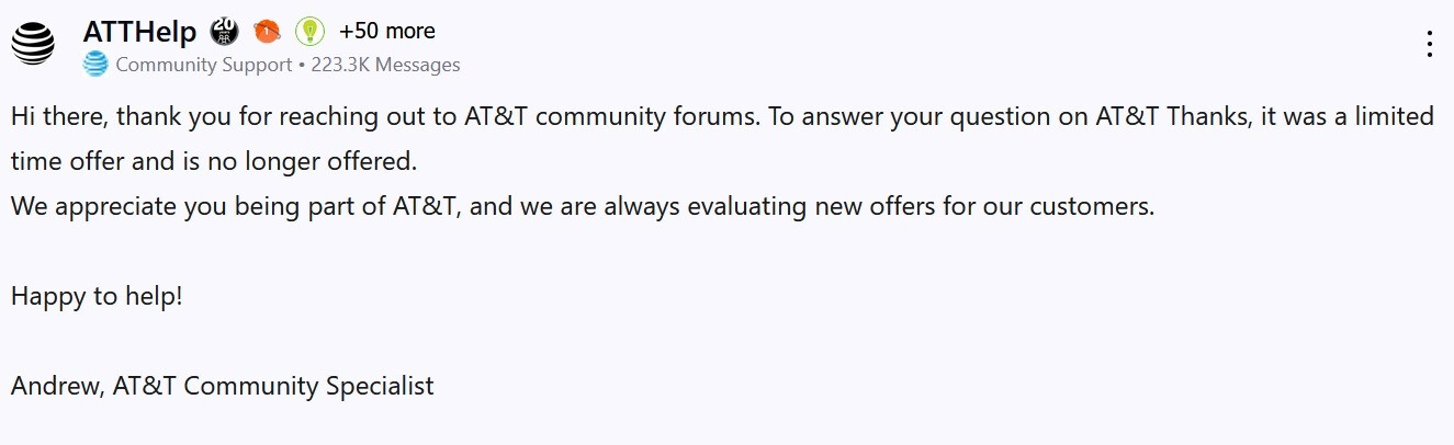 AT&amp;T kills off its customer rewards program - It's a bad look for AT&T as it shuts the 'AT&T Thanks' rewards program