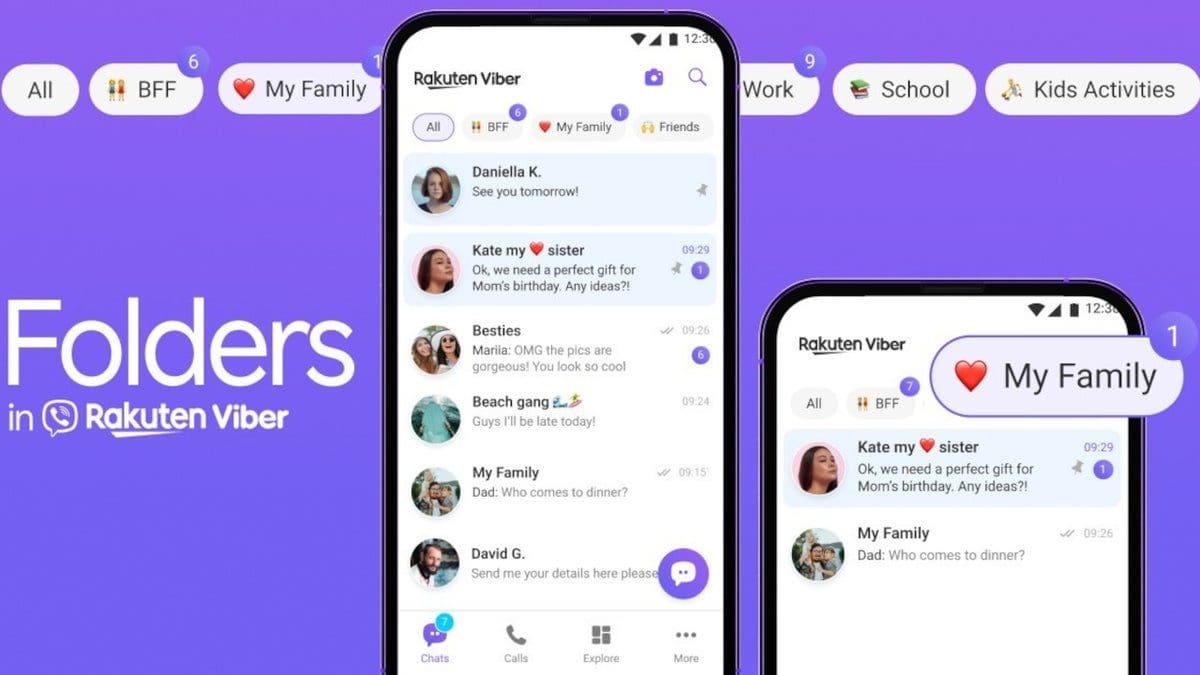 Featured image for Enhance Your Messaging Experience with Viber’s New Customizable Chat Folders