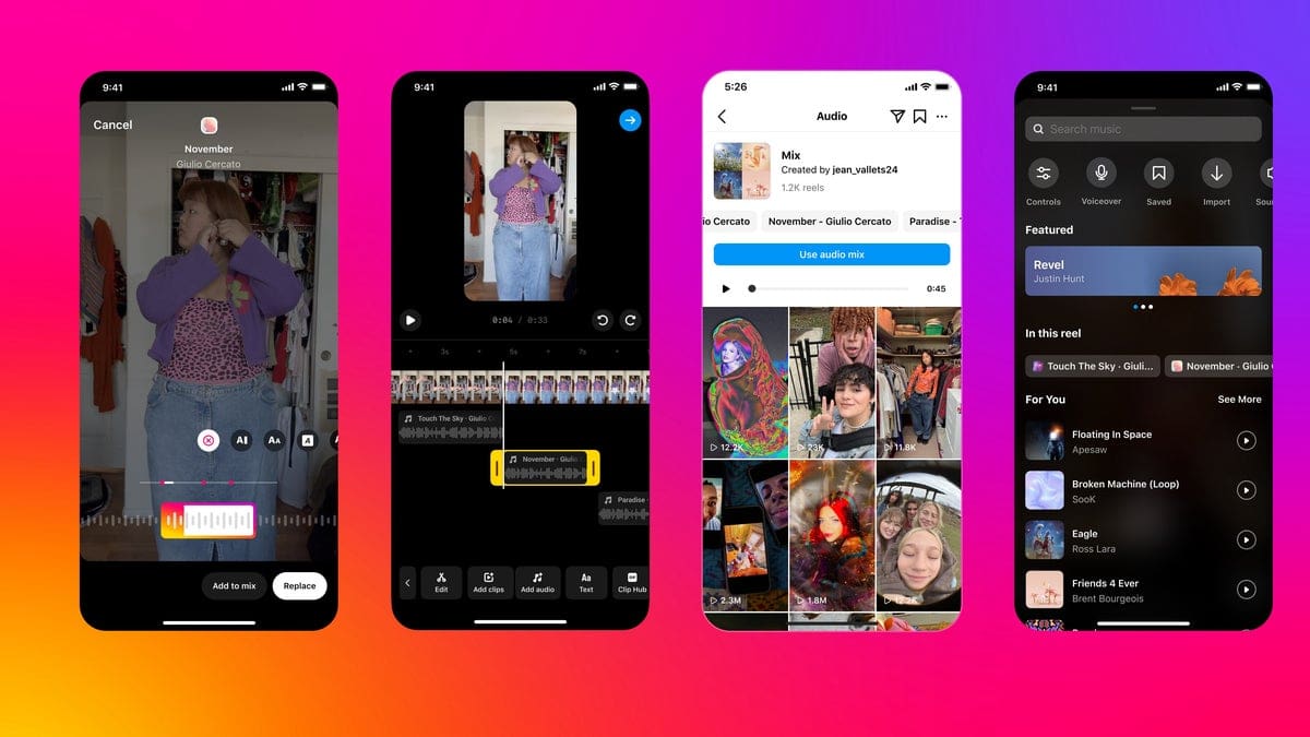 Featured image for Enhanced Instagram Reels Feature: Multiple Audio Tracks Unveiled for Creative Content Creation!