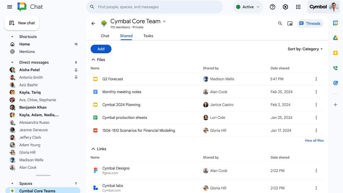 Featured image for Exciting Google Chat Update: Introducing New Tab and Enhanced User Interface!