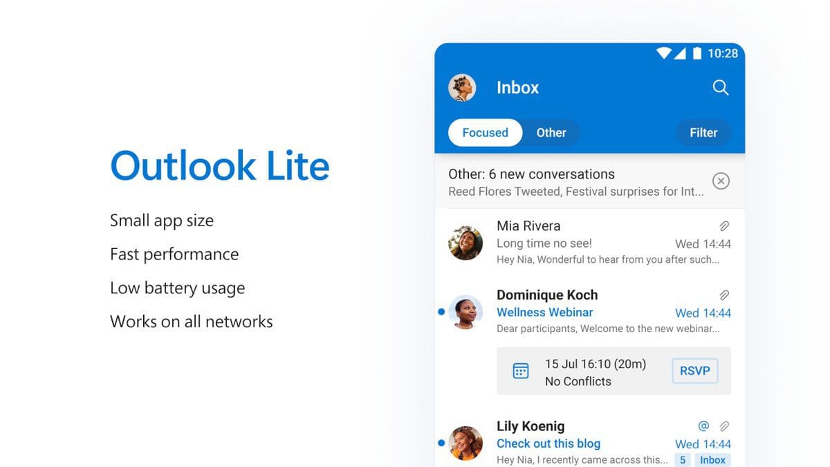 Featured image for Exciting Update: Microsoft Enhances Outlook Lite on Android with New Feature