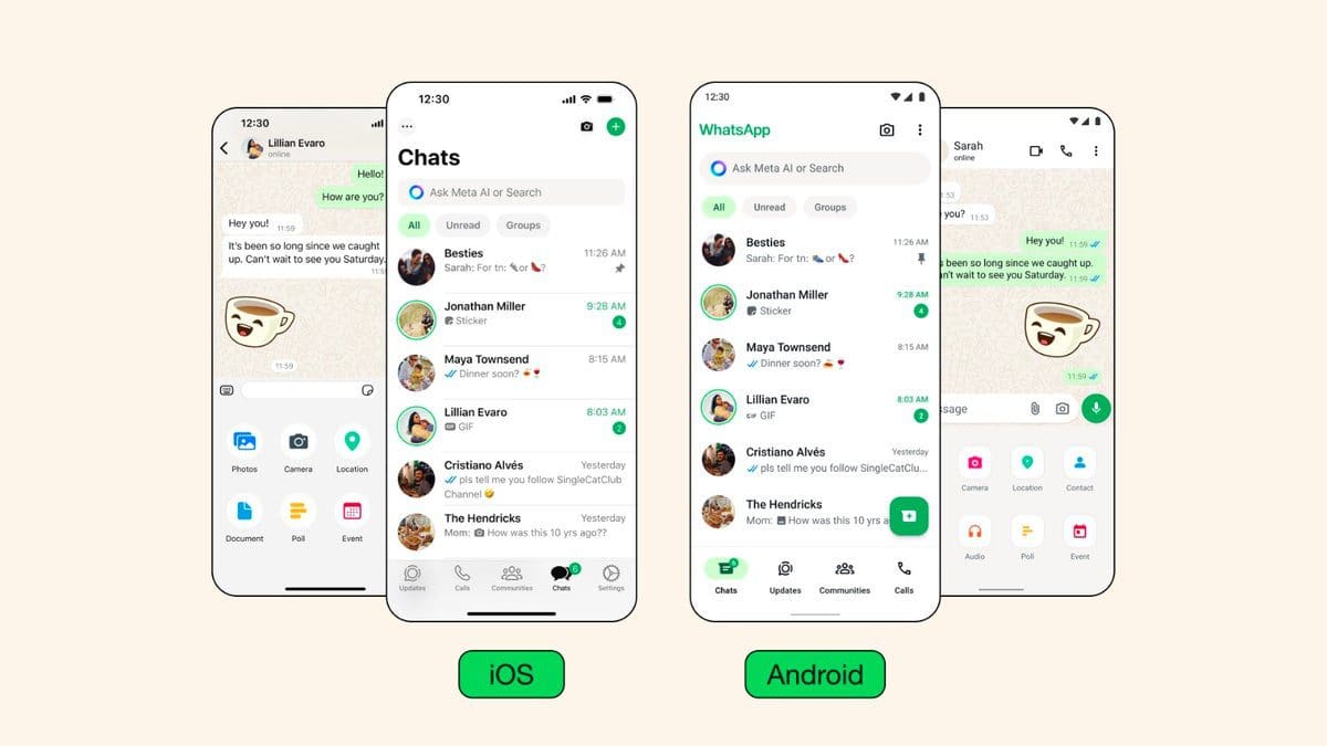 Featured image for Exciting Update: WhatsApp Unveils Sleek New Design and Dark Mode for All Users in Canada