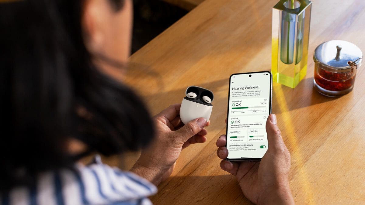 Featured image for Expanded Rollout of Conversation Detection and Hearing Wellness Features for Pixel Buds Pro