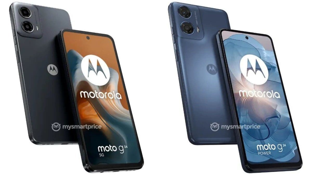 Featured image for High-resolution renders of Motorola’s soon-to-be-released Moto G24 and Moto G34 leaked
