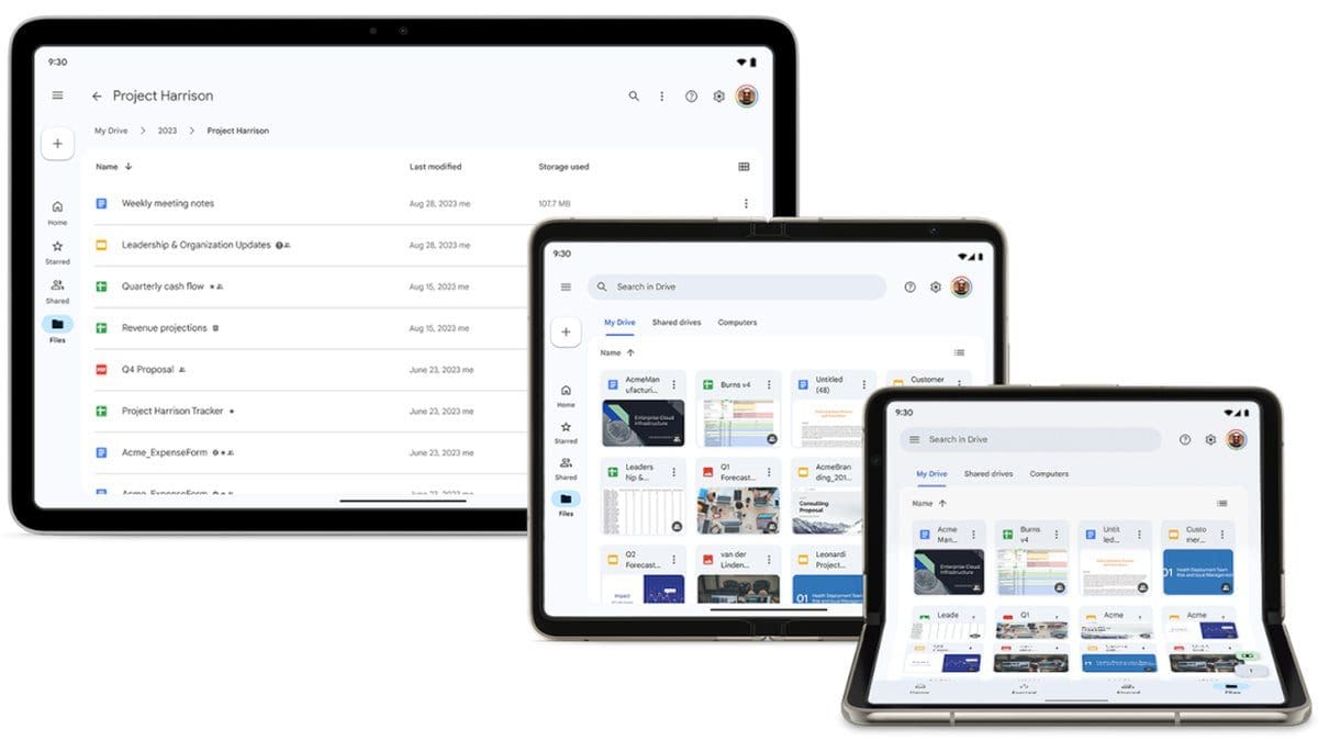 Featured image for Improved Functionality for Android Foldables and Tablets on Google Drive Update