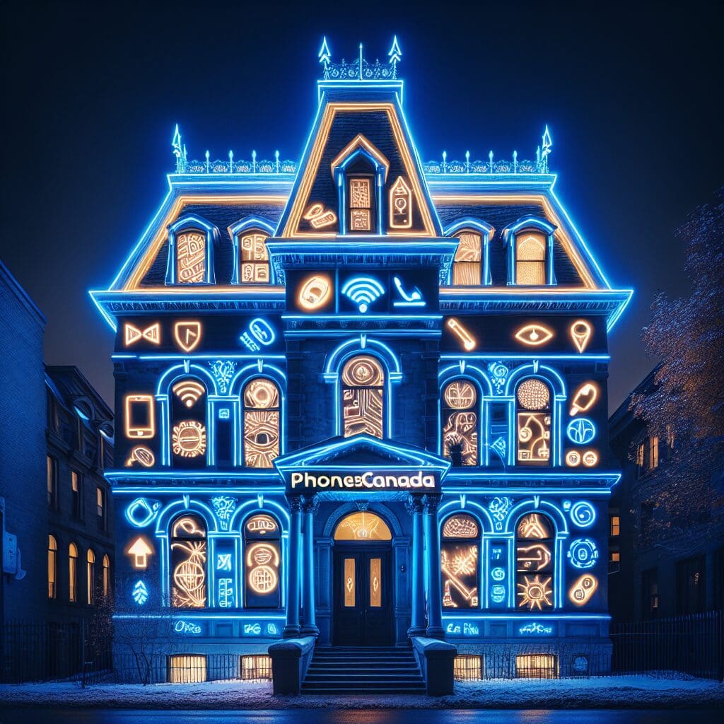 Featured image for Koodo Lights Up Montreal Heritage House with Neon Display: City Spectacular Stunt • Phones Canada Blog