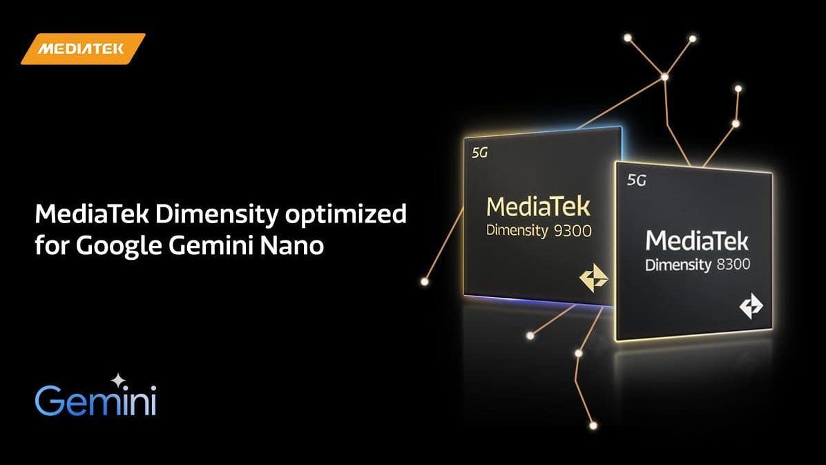 Featured image for MediaTek Unveils Optimized Dimensity 9300 and 8300 Chips for Google Gemini Nano – Boosting Telecommunications Performance!