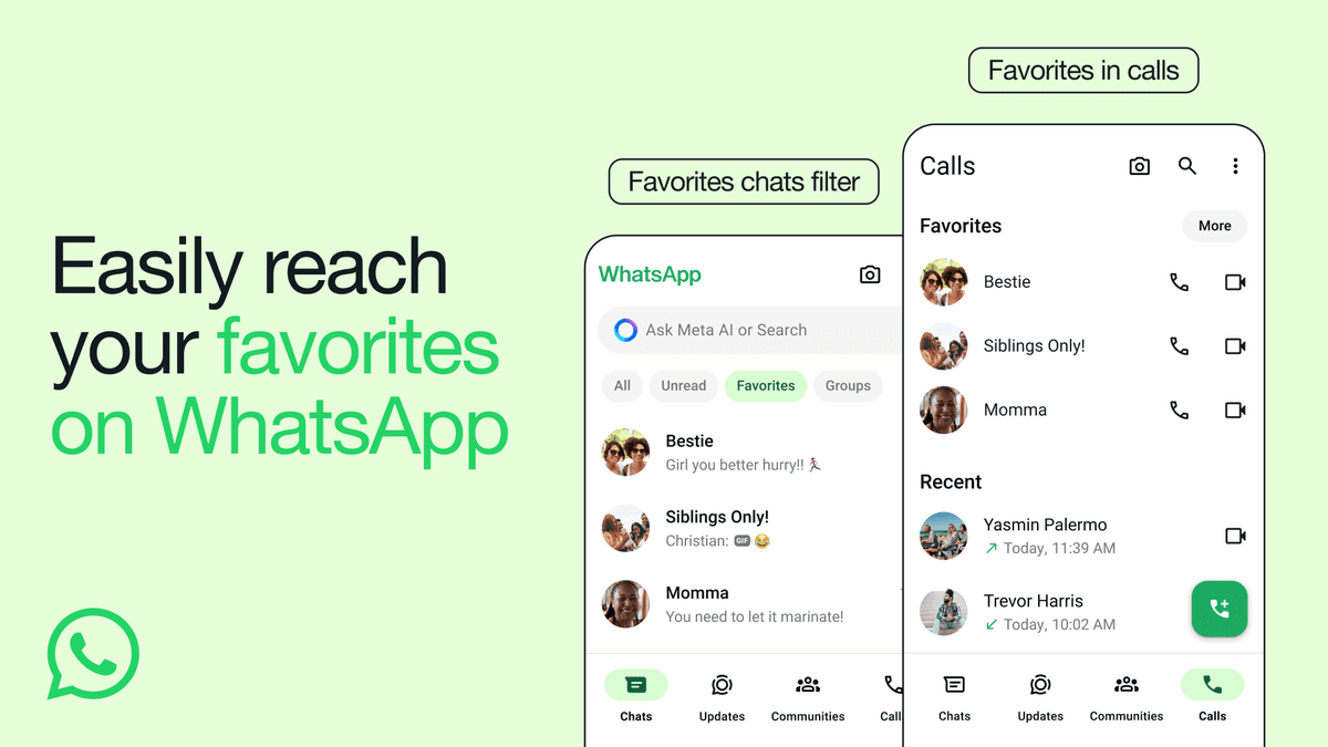 Featured image for New Feature Alert: WhatsApp Introduces Chat and Group Favorites!