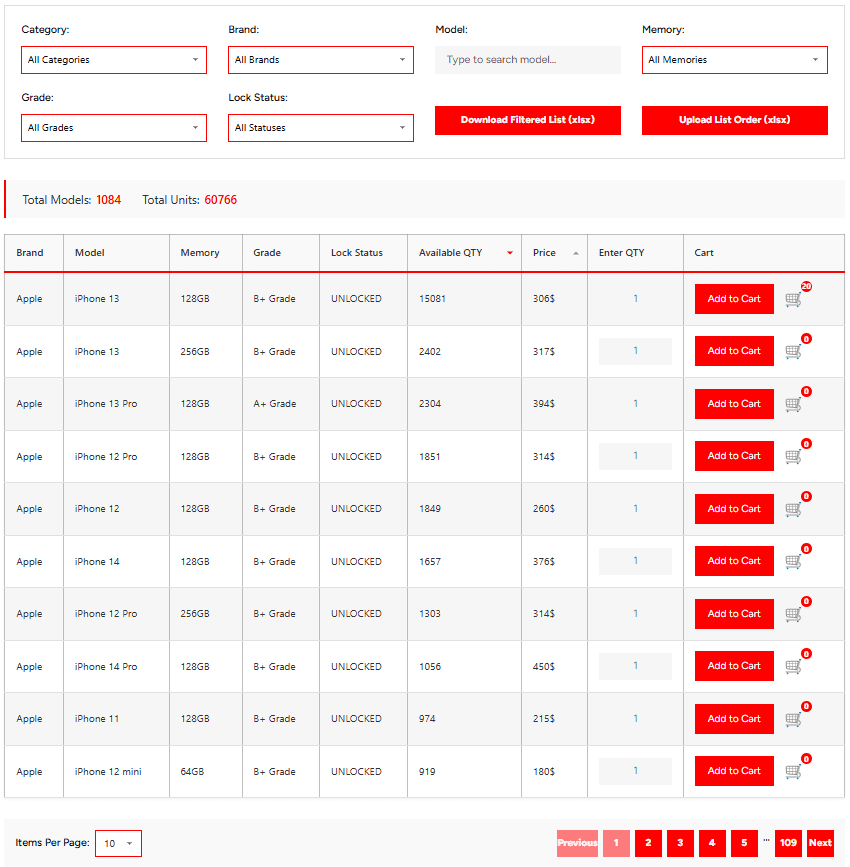 Order Management Interface