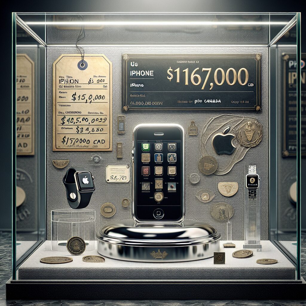 Featured image for Rare First Gen iPhone Fetches $176,000 CAD, Apple Watch Sold for $3,750 CAD • Discover the Latest Telecom Treasures on Phones Canada Blog