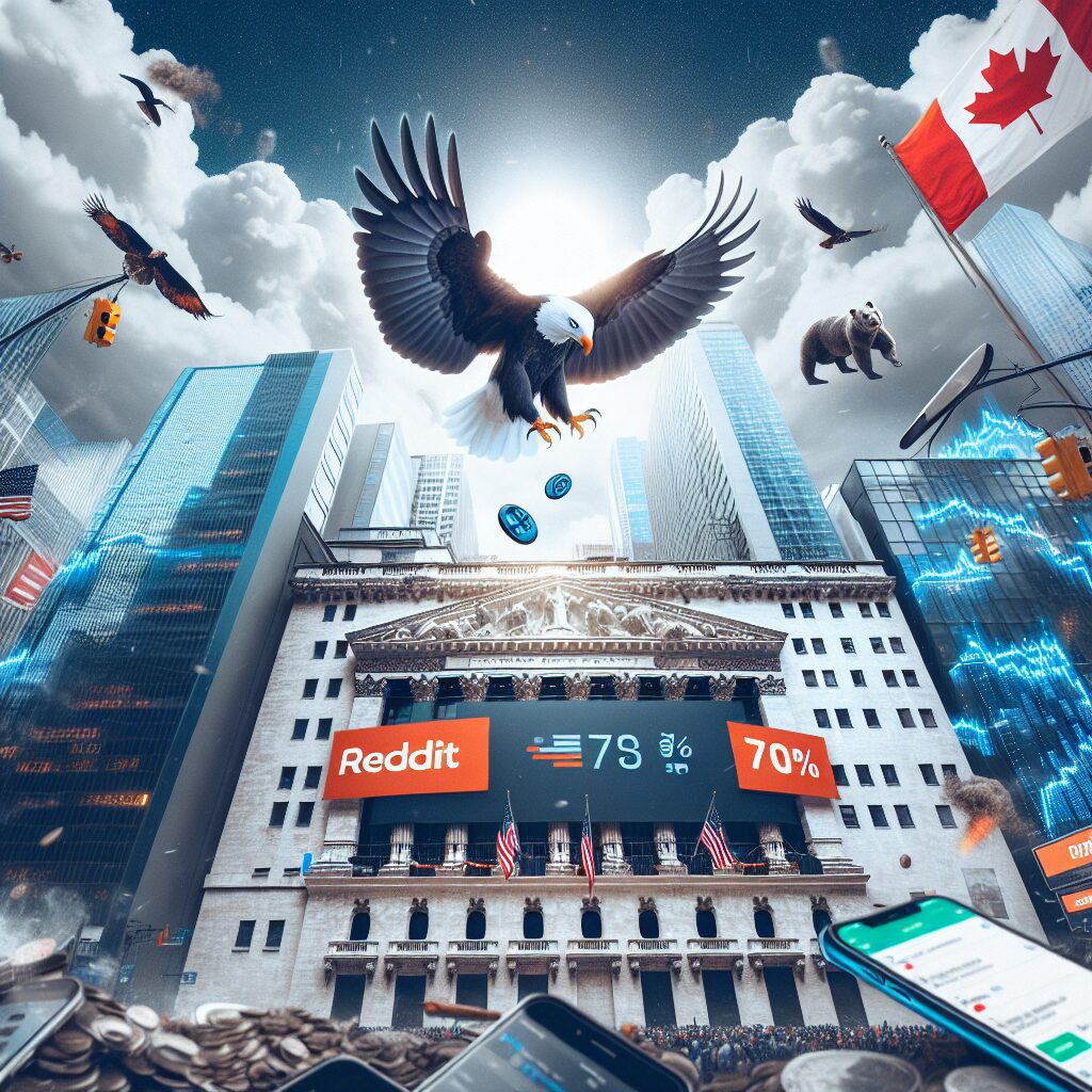 Featured image for Reddit Soars 70% in NYSE Premiere, Ending Tech IPO Drought • Phones Canada News