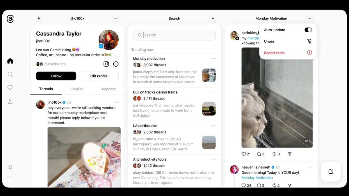 Featured image for Reviving TweetDeck’s Features: Threads Aims to Enhance Telecommunications Experience in Canada