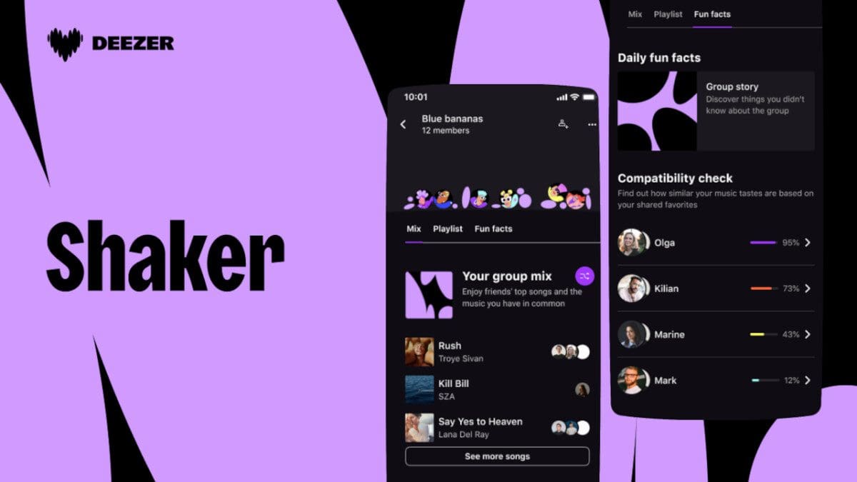 Featured image for Share music across multiple streaming services with Deezer’s new Shaker feature