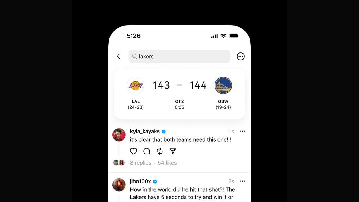 Featured image for Stay in the Game with Threads: NBA Live Scores at Your Fingertips!