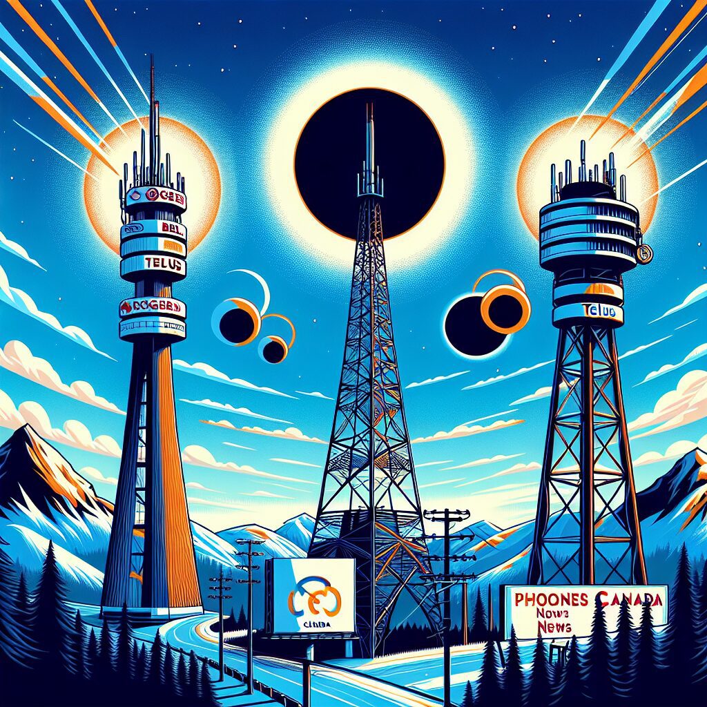 Featured image for Telecom Giants Rogers, Bell, and Telus Enhance Cell Tower Coverage for Solar Eclipse Event • Phones Canada News