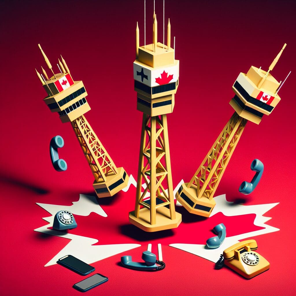 Featured image for Telecom Giants Rogers, Telus, and Bell Stocks Plummet to Record Lows • Phones Canada Report