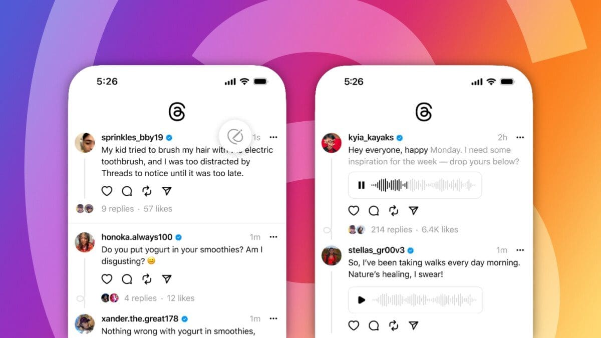 Featured image for Threads introduces free edit feature, voice posts and replies for all users