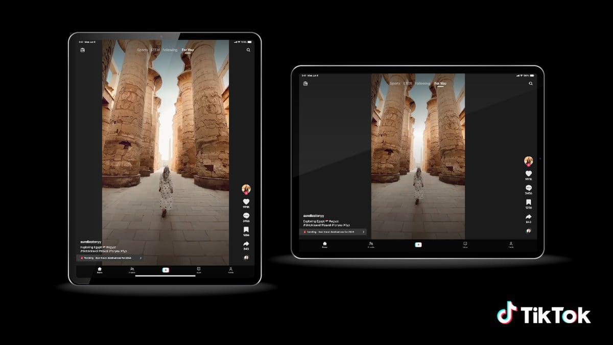 Featured image for TikTok improves its mobile app for foldable phones and tablets