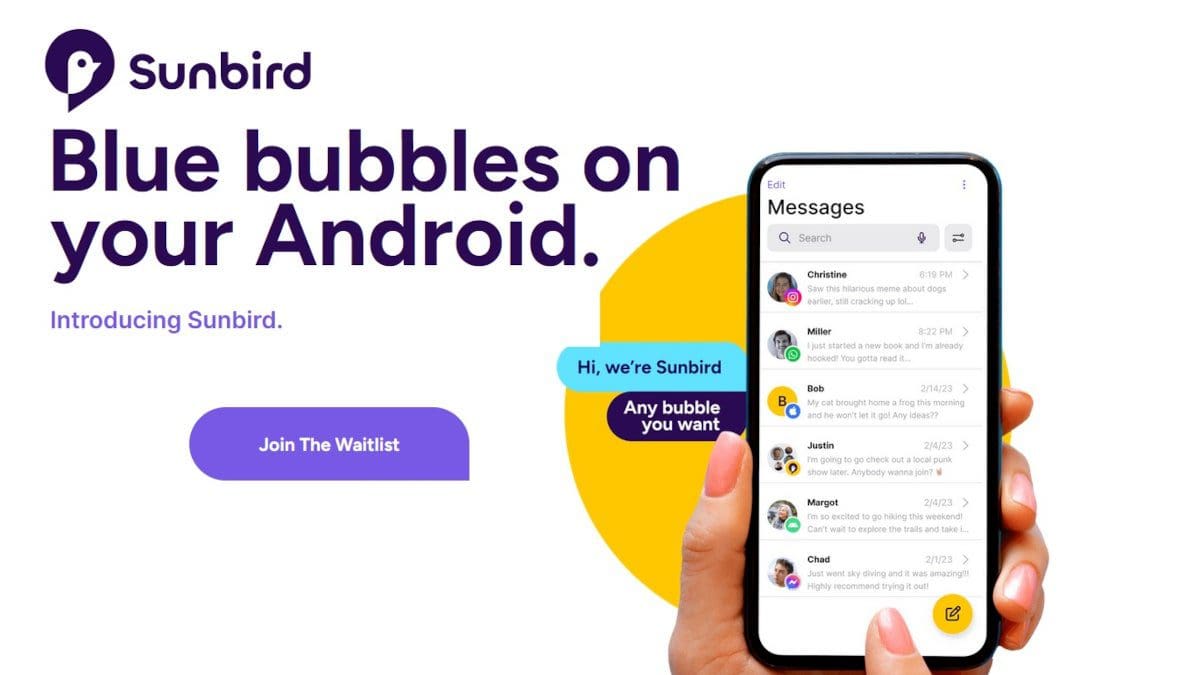 Featured image for Unlock iMessage Features on Android with Sunbird: Enjoy Blue Bubbles and More!