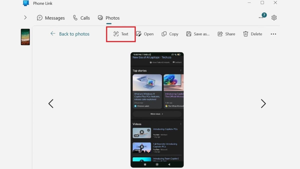 Featured image for Unlocking New Possibilities: Extract Text from Images on Android Phones with Microsoft Phone Link