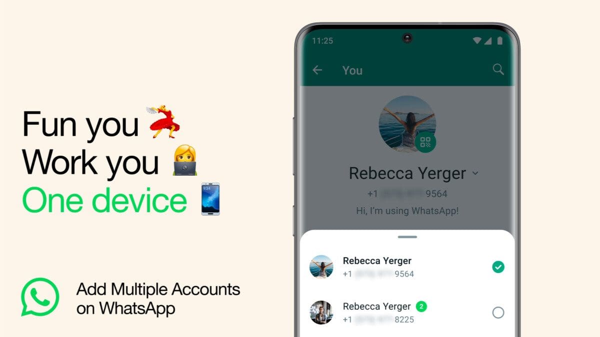 Featured image for WhatsApp Officially Allows Multiple Accounts on a Single Device: Enjoy the Two-for-One Deal