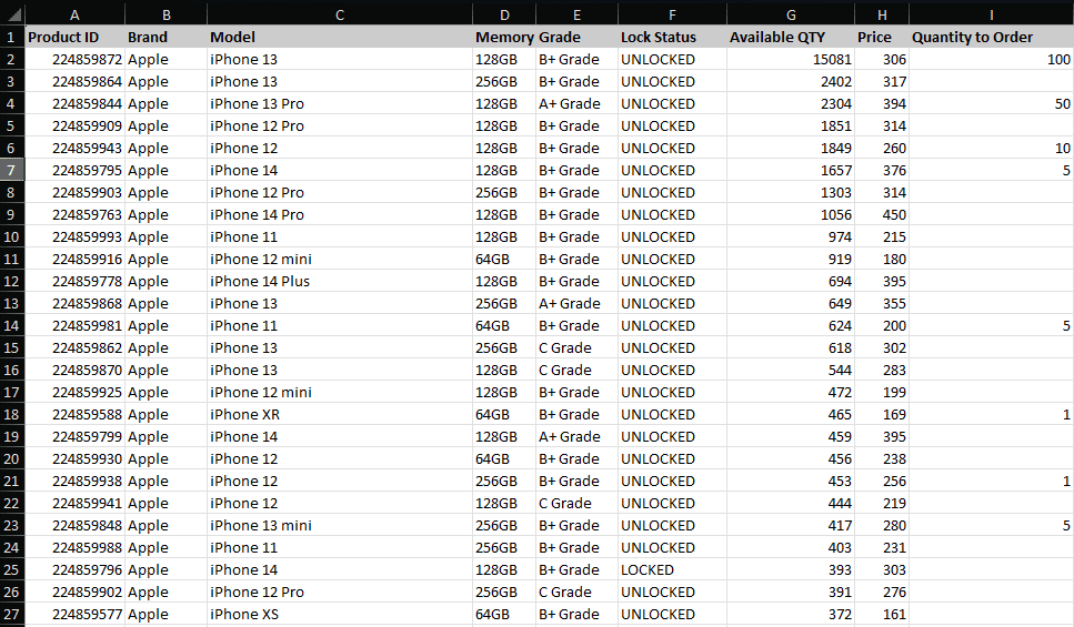 Excel Integration
