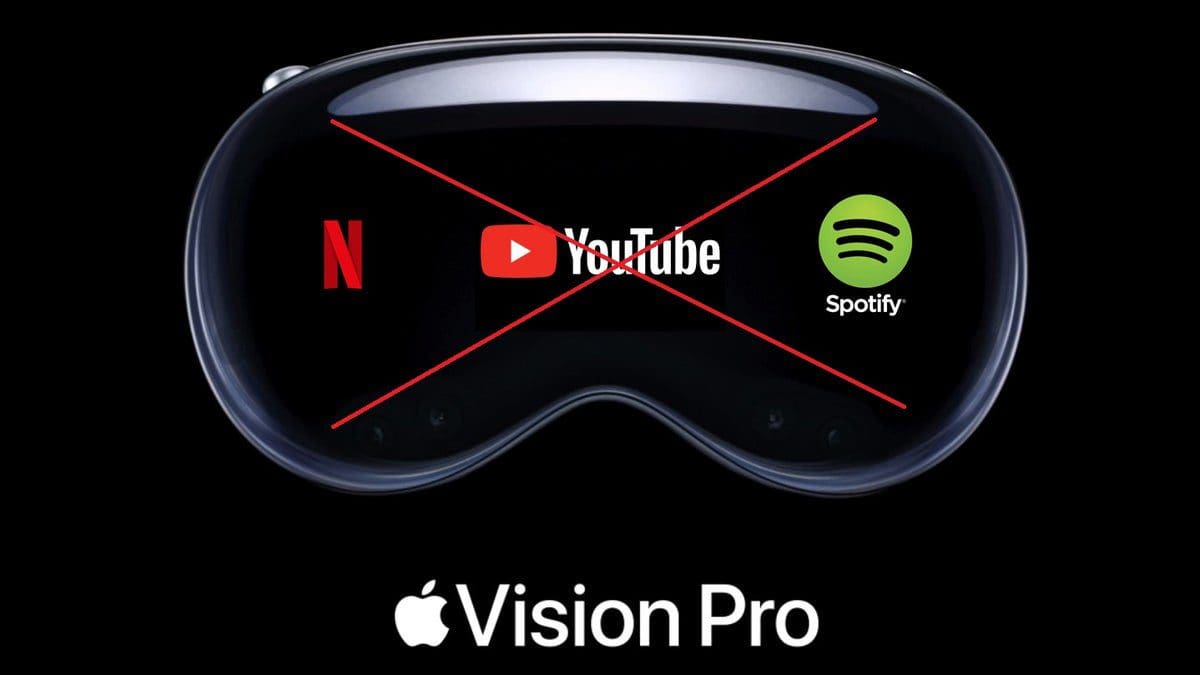 Featured image for Why are Google, Netflix, and Spotify teaming up against Apple’s Vision Pro to maintain their niche?
