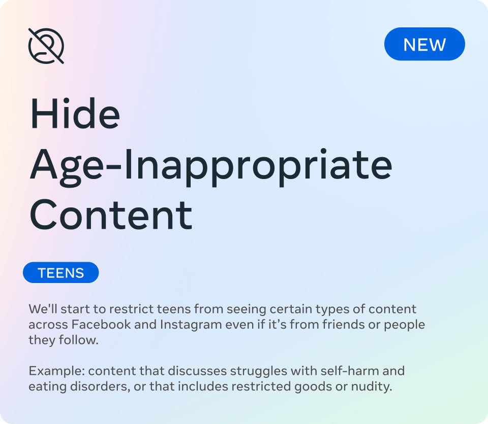Meta implements new restrictions for teen accounts on Instagram and Facebook