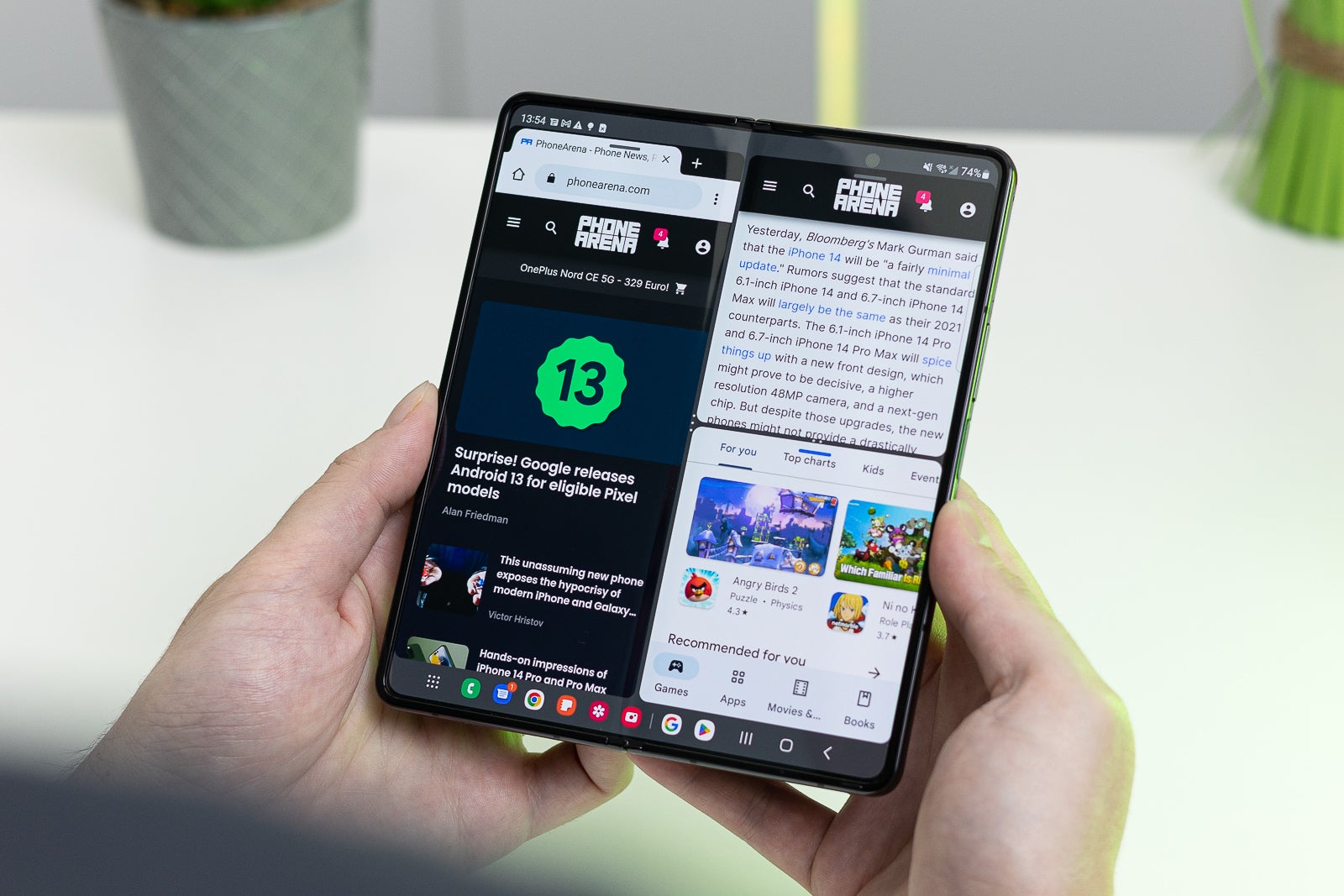 Reading two tabs on the Galaxy Z Fold 4 - Is a cheaper Galaxy Fold all that would take to convince you to get a foldable?