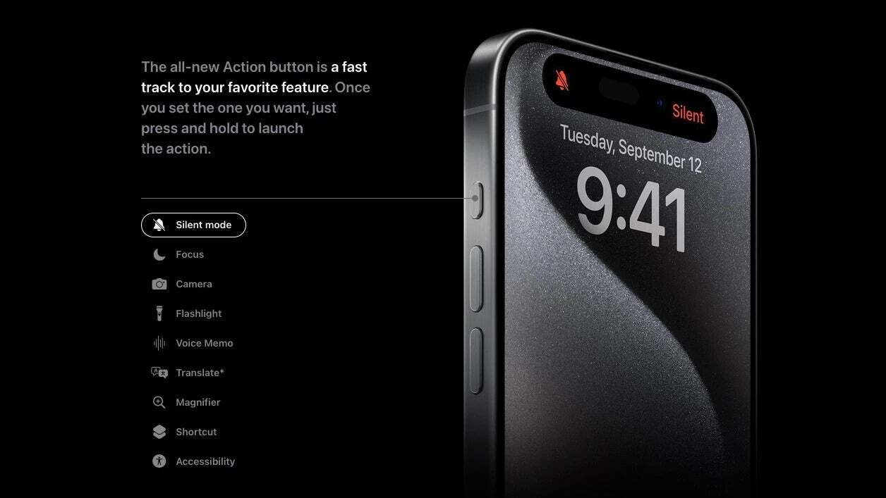 The iPhone 15 Pro models' Action button is expected to have a new design and be included on all four iPhone 16 models - Report says that a redesigned Action button is coming to all four iPhone 16 models