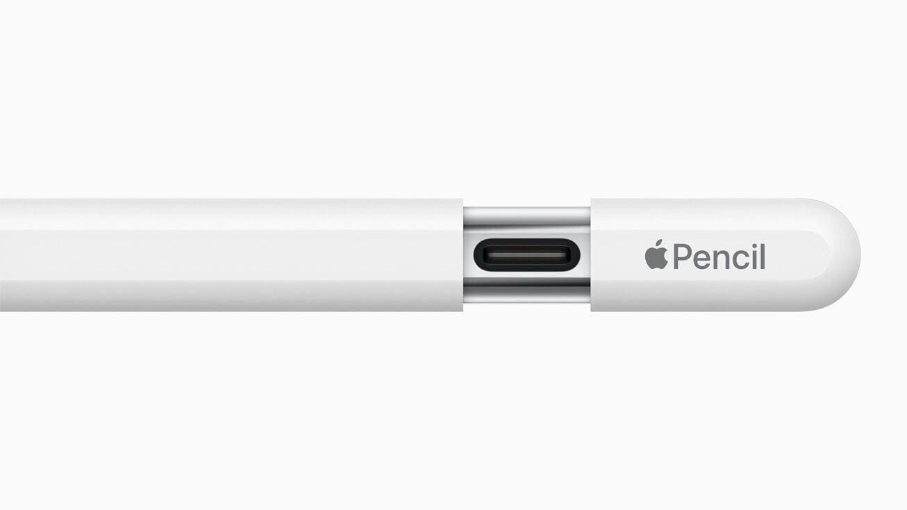 The third-generation Apple Pencil will charge using a built-in USB-C port