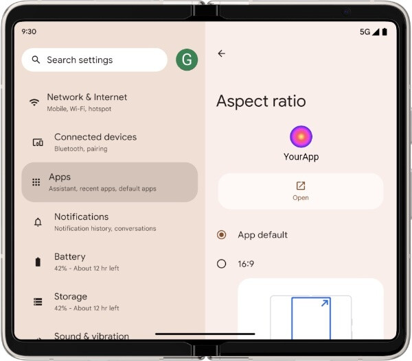 Source - Android Developers Blog - Android 14 QPR1 Beta 1 introduces large screen improvements for Pixel Fold and Pixel Tablet users