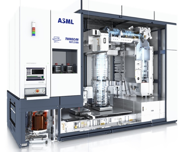 One of the Deep Ultraviolet Lithography machines sold by ASML - New report claims controversial Huawei chip was made using ASML machine